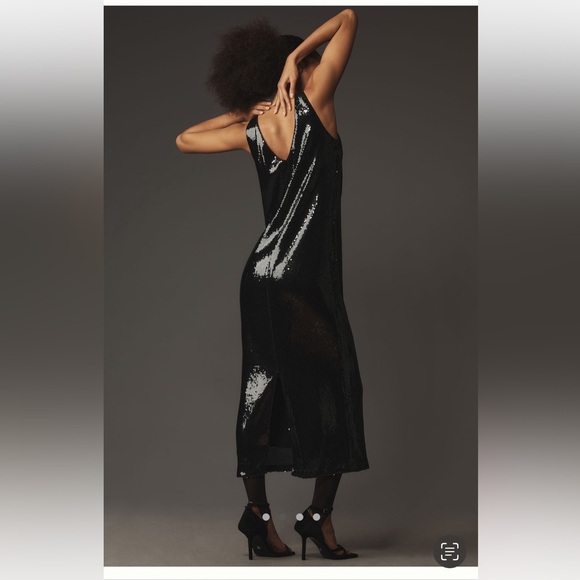 NWT Anthropologie Sophia Rue Selia Sequin Midi Dress - Picture 2 of 9